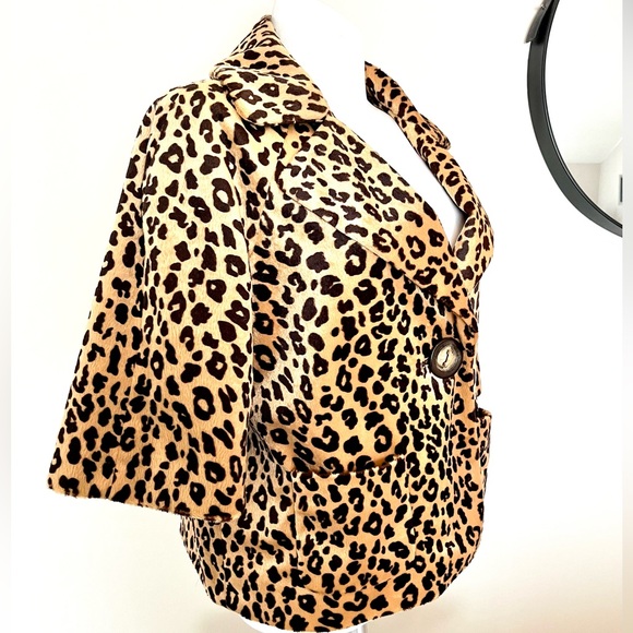 Apt. 9 Faux Fur Animal Print Retro Jacket - Picture 3 of 10